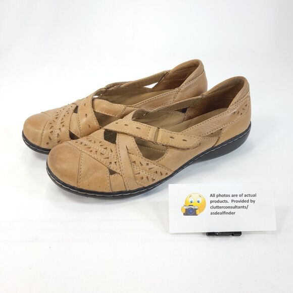Clarks Bendables Ashland Rivers Casual Mary Jane Womens Size 7.5 65067 Beige - Picture 1 of 8